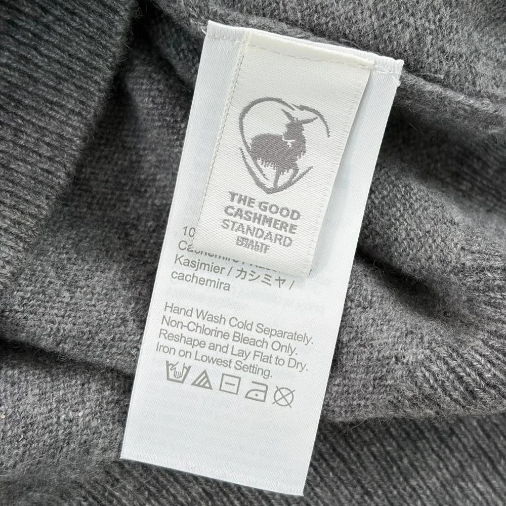 J. CREW Cashmere Crewneck Sweater in Heather Pyrite Men Medium NWOT‎ $158 BE895